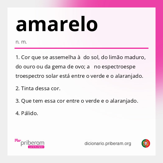 Significado de amarelo