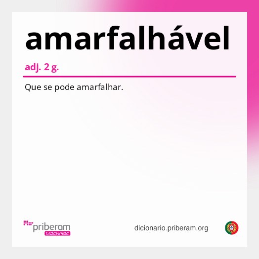Significado de amarfalhável