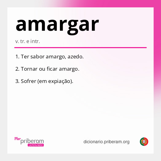 Significado de amargar