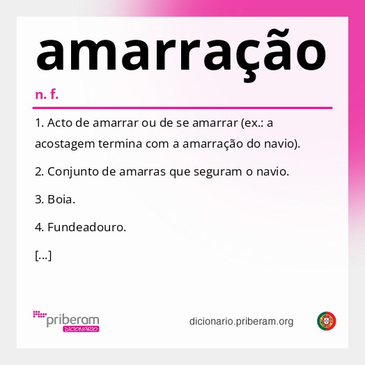 Significado de amarração