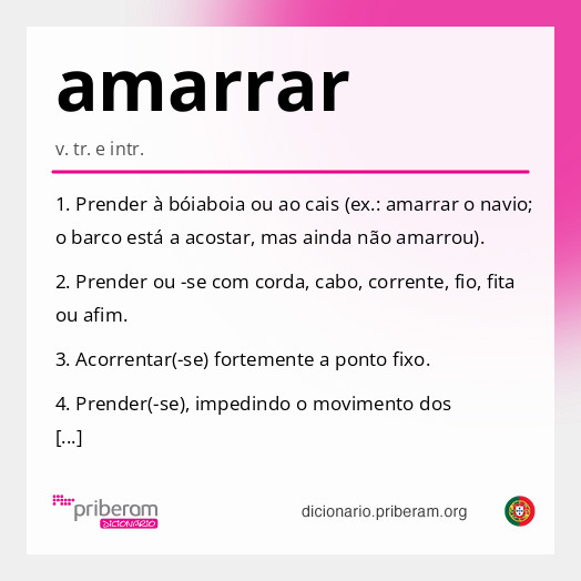 Significado de amarrar