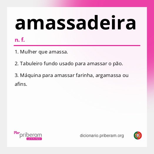 Significado de amassadeira