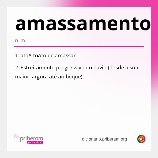 Significado de amassamento
