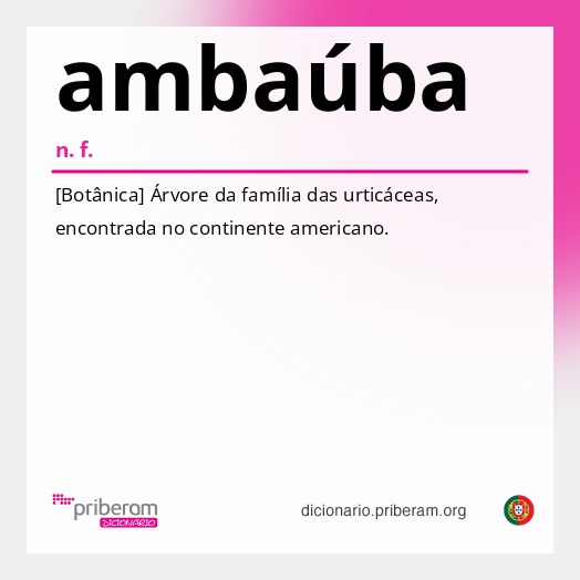 Significado de ambaúba