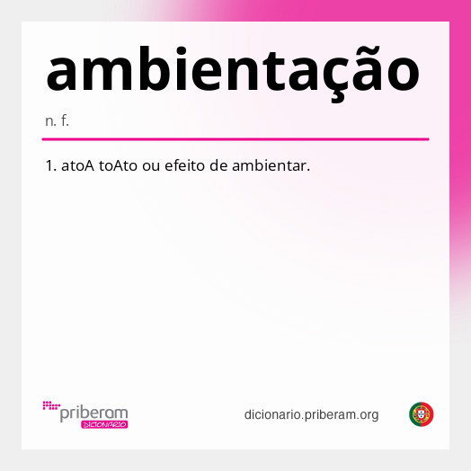 Significado de ambientação