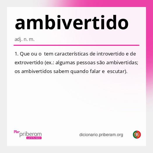 Significado de ambivertido
