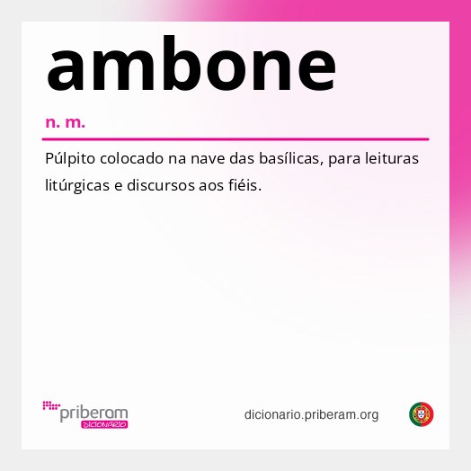 Significado de ambone