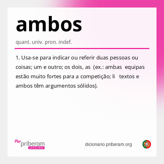 Significado de ambos