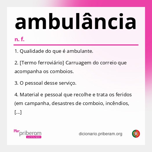 Significado de ambulância