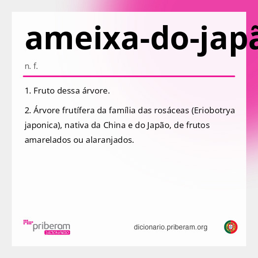 Significado de ameixa-do-japão