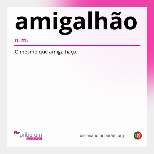 Significado de amigalhão
