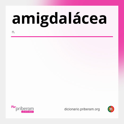 Significado de amigdalácea