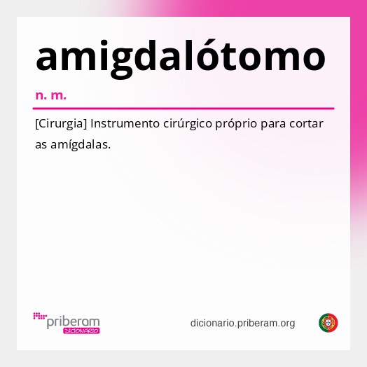 Significado de amigdalótomo