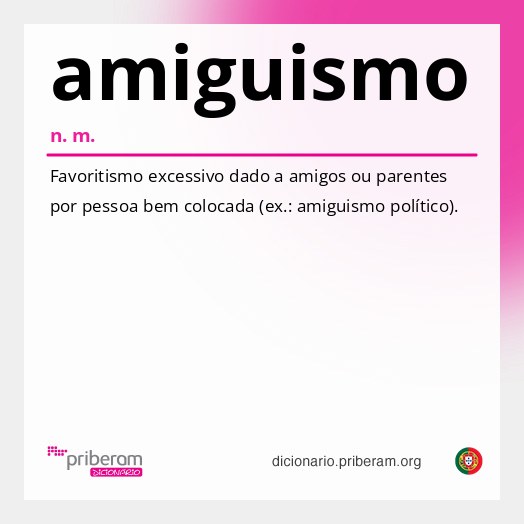 Significado de amiguismo