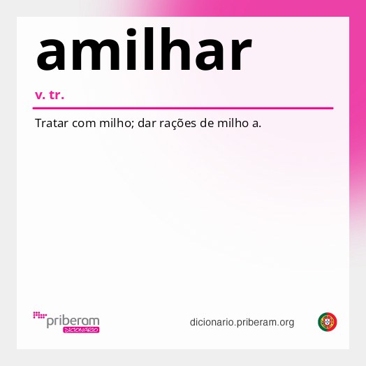 Significado de amilhar