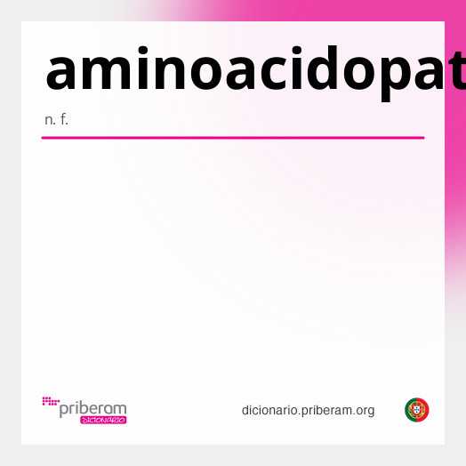 Significado de aminoacidopatia