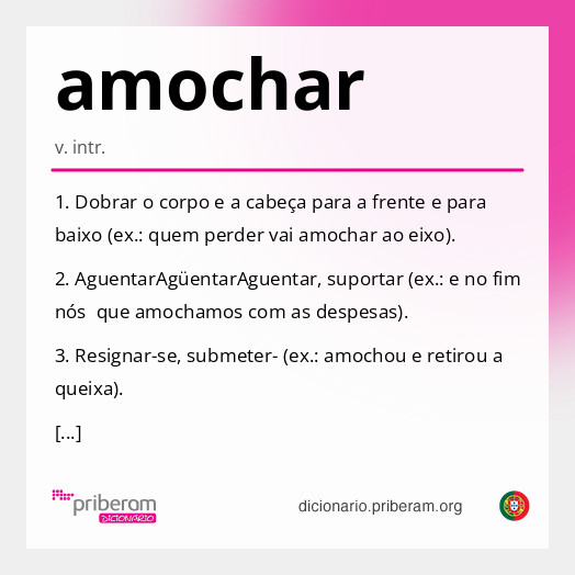 Significado de amochar
