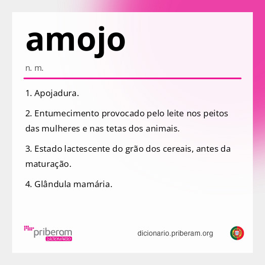 Significado de amojo