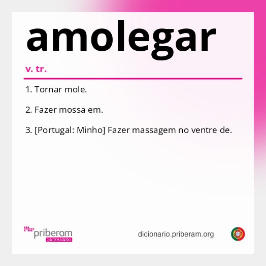Significado de amolegar