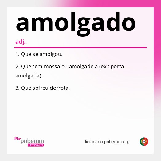 Significado de amolgado