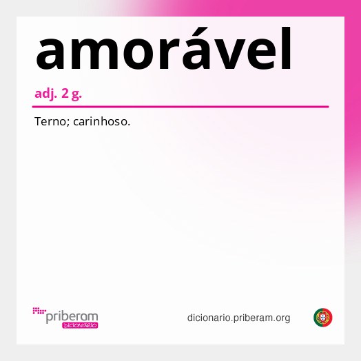 Significado de amorável