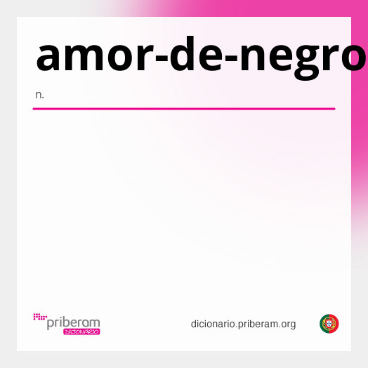 Significado de amor-de-negro