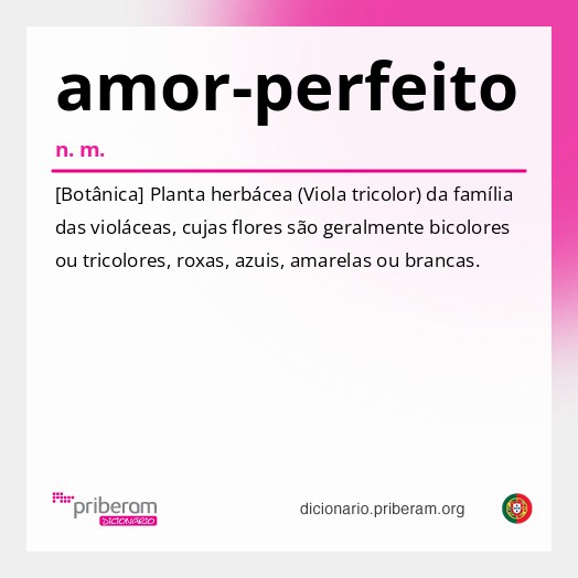 Significado de amor-perfeito
