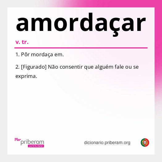 Significado de amordaçar