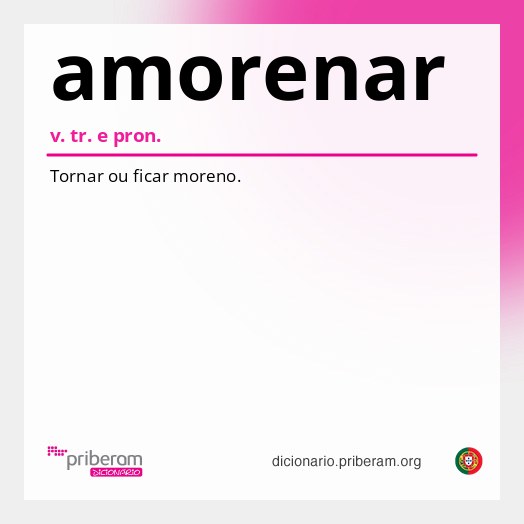 Significado de amorenar