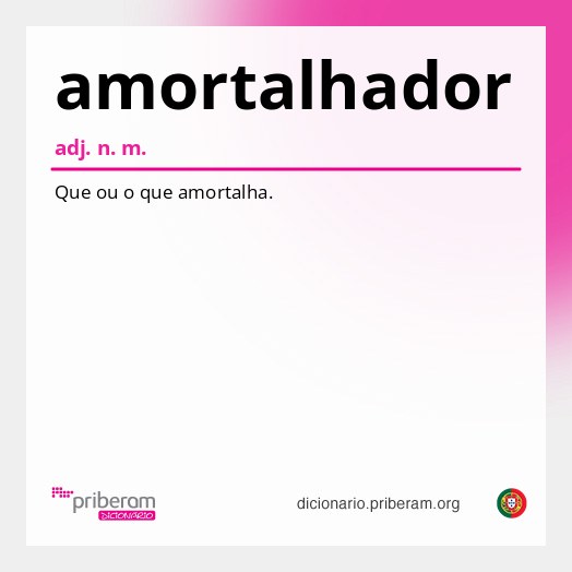 Significado de amortalhador