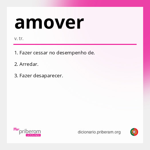 Significado de amover