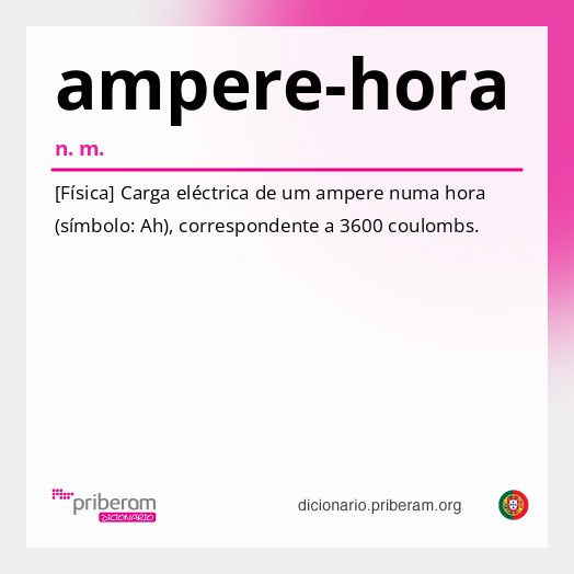 Significado de ampere-hora