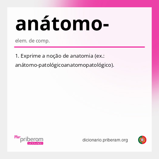 Significado de anátomo-