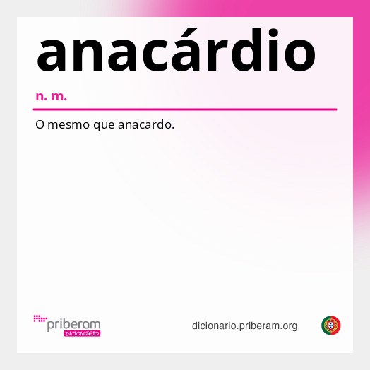 Significado de anacárdio
