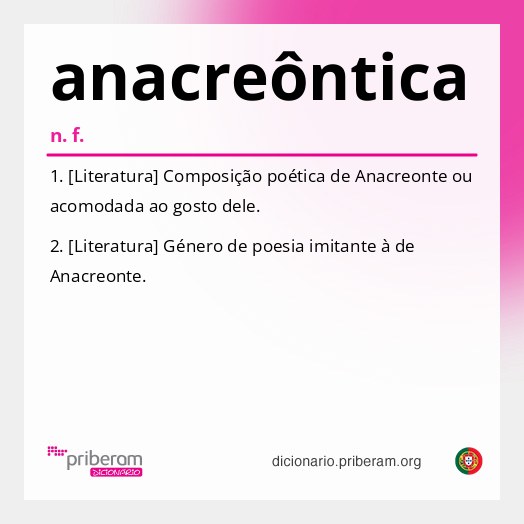 Significado de anacreôntica