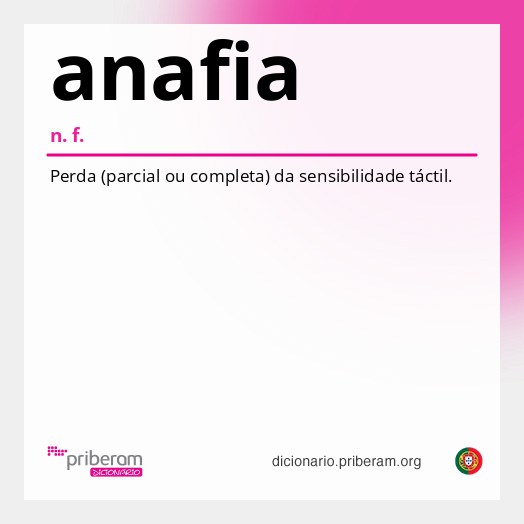 Significado de anafia