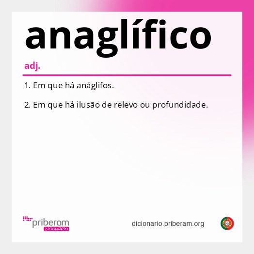 Significado de anaglífico