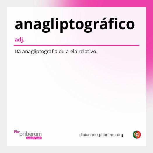 Significado de anagliptográfico