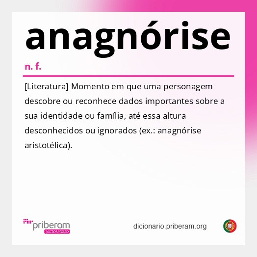 Significado de anagnórise