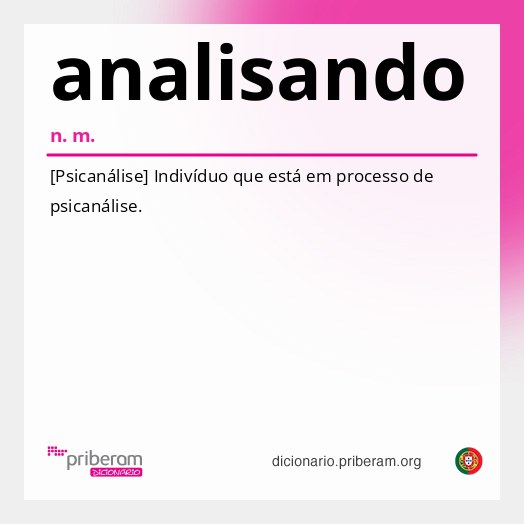Significado de analisando