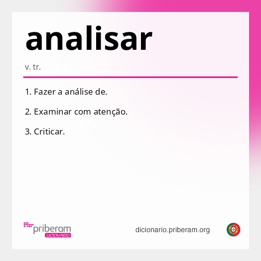 Significado de analisar