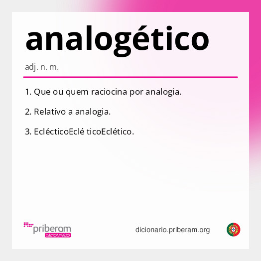 Significado de analogético