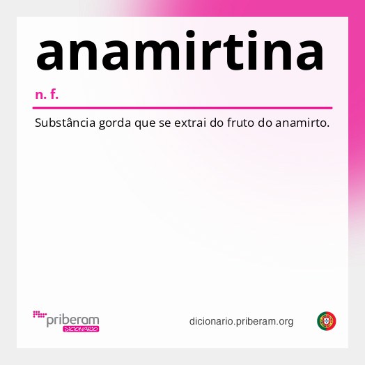 Significado de anamirtina