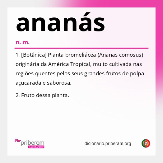 Significado de ananás