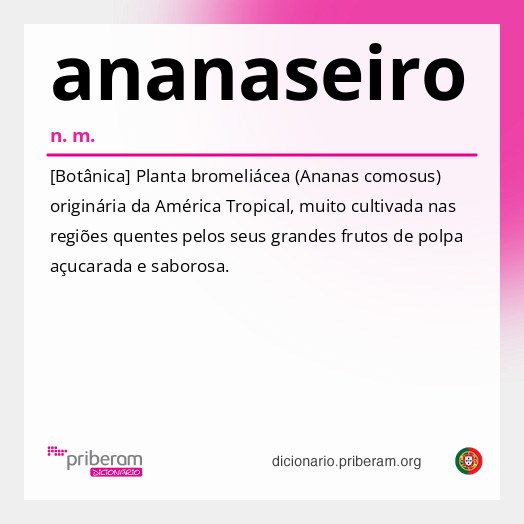 Significado de ananaseiro