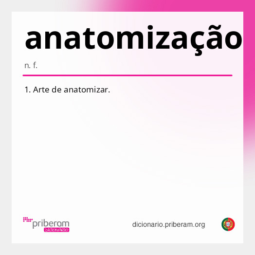 Significado de anatomização