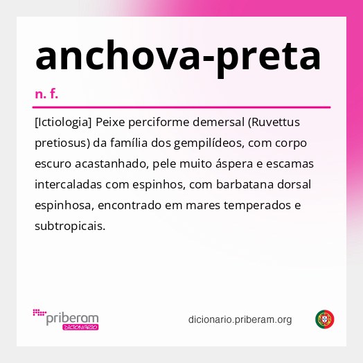 Significado de anchova-preta