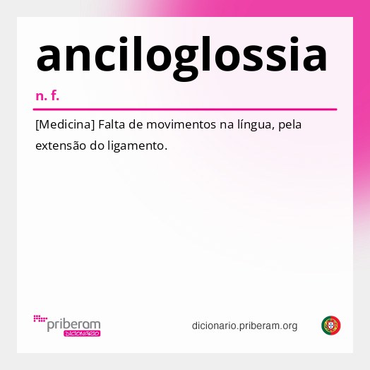 Significado de anciloglossia