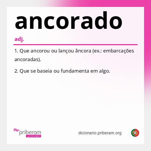 Significado de ancorado