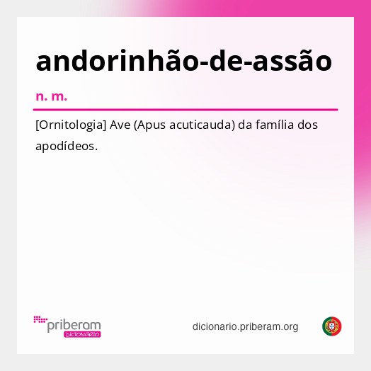Significado de andorinhão-de-assão
